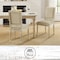 Homeroots Set of Two Beige and Brown Upholstered Linen Dining Side Chairs 535362 - alternate 4