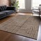 Homeroots 8' X 10' Brown And Ivory Geometric Washable Indoor Outdoor Area Rug 600807 - alternate 5