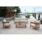 Panama Jack Outdoor Panama Jack Bali Teak 5-Piece Seating Set PJO-3601-NAT-5PC - alternate 5