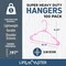 Lifemaster Heavy-Duty Plastic Hangers, Non-Slip, Space-Saving, Holds 5 lbs, Pink, 100PK LMPLCPIK100 - alternate 3
