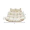 Leisuremod 2-Person Hanging Egg Chair Cushion, Weather-Resistant, Headrest & Zippered Cover ES52C-BG - alternate 3