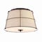 Jonathan Y Silas 14" 2-Light Rustic Farmhouse Iron LED Flush Mount, Oil Rubbed Bronze JYL1317A - alternate 1