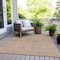 Homeroots 9' X 12' Brown And Beige Geometric Washable Indoor Outdoor Area Rug 594417 - alternate 5