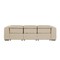 Homeroots 104" Beige Top Grain Leather Reclining Metal USB Sofa 720434 - alternate 5