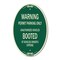Signmission Warning Permit Parking Only Unauthorized Vehi, 12 In X 18 In Architectural, Heavy Gauge Aluminum A-OV-G-1218-22712 - alternate 1