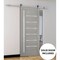 Sartodoors Barn Interior Door, 18" x 80", Gray QUADRO4088BD-S-SSS-18 - alternate 1