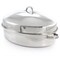 Gibson Home Hutchinson 18 Inch Oval Stainless Steel Roaster with Rack 82669.03 - alternate 2