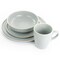 Gibson Elite Serenade 16 Piece Round Stoneware Dinnerware Set in Light Grey 127245.16 - alternate 3