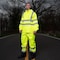 Game Workwear Hi-Vis Rain Pants, 100% Polyester 150 Denier Oxford PU Coated Fabric, Hi Vis Lime, Size S 1555E - alternate 1