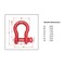 Mytee Products 3/8in Anchor Shackle Forged Carbon Steel w/Alloy Screw Pin Load Limit # 1.0 Ton 2,000 lbs. SHACKLE-ANCHOR-SP-38 - alternate 6