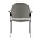 Flash Furniture Tiffany Comfort Gray Vinyl Stackable Steel Side Reception Chair with Arms BT-516-1-GRY-VINYL-GG - alternate 5