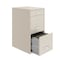 Space Solutions 14.25 in W 3 Drawer Vertical File Cabinet W/ Pencil Drawer, Stone 25154 - alternate 4