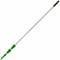 Unger 216" Threaded Telescoping Pole, 7/8 in Dia, Silver/Green, Aluminum/Plastic ED550 - alternate 1