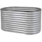 Homeroots 32in X 63in Silver Metal Oval Raised Garden Bed 668464 - alternate 3