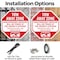 Signmission Tow Away Zone Unauthorized Vehicles, 6 Inch X 6 Inch, Plastic Sign OC-P-6-322 - alternate 4