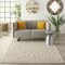 Homeroots 6' X 9' Cream And Beige Trellis Indoor Outdoor Area Rug 550464 - alternate 4