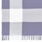 Homeroots 50" X 60" Purple Woven Cotton Checkered Throw Blanket with Fringe 516573 - alternate 5