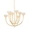 Hudson Valley Lighting Maywood 8 Light Chandelier in Vintage Gold Leaf Finish 9034-VGL - alternate 1