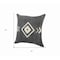 Homeroots Set of Two 20" Black And White Geometric Cotton Throw Pillows with Texture, 2PK 588364 - alternate 2