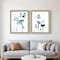 Homeroots Set Of Two Midnight Blossom II Silver Framed Wall Art, 2PK 649166 - alternate 3