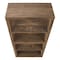 Homeroots 48" Brown Distressed Wood Adjustable Four Tier Bookcase 333505 - alternate 4