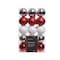 Decoris Red/Silver/White Shatterproof Ornaments 9020070 - alternate 1