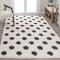 Jonathan Y Pere Modern Charcoal Dot Shag White/Gray 4 ft. x 6 ft. Area Rug MOH411A-4 - alternate 1