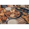 Picnic Time Family Of Brands New York Jets - Lazy Susan Serving Tray, (Fire Acacia Wood) 827-18-513-223-2 - alternate 2