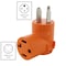 Ac Works Plug Adapter, 14-30R, 14-50P, 0 ft., Orange AD14501430 - alternate 3