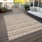 Homeroots 8' X 10' Brown And Beige Southwestern Washable Indoor Outdoor Area Rug 587515 - alternate 4