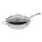 Kenmore Elite Luke 12 Inch Non-Stick Tri-Ply Stainless Steel Wok with Glass Lid 82927.02 - alternate 1