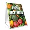 Signmission Fresh Vegetables, 36 Inch x 24 Inch A-frame Yard Sign, Plastic Sign SBC-2436-Fresh Vegetables - alternate 1
