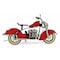 Homeroots 8" Red and Silver Metal Hand Painted Model Motorcycle Tabletop Sculpture 489416 - alternate 6