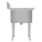 Koolmore 63 in. 18-Gauge 2-Compartment Commercial Sink with Backsplash and 24 in. Right Drainboard KM-SB182414-24R3 - alternate 6