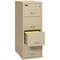 Fireking 12-15/16" W 4 Drawer Fire-Resistant Vertical File Cabinet, Parchment, Letter 4-1956-2PA - alternate 2