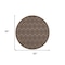 Homeroots 8' Brown Round Geometric Indoor Outdoor Area Rug 572834 - alternate 4