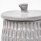 Homeroots 5" Gray Ceramic Box With Lid 392825 - alternate 3