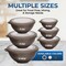 Bakkenmaster Bakken Master 12 Piece Plastic Nesting Bowls with Lids, Mixing Bowls Set includes 6 Prep Bowls BKMX12BR22 - alternate 3