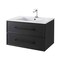 Cutler MILANO 30 in Wall Hung Vanity BLACK w/top (Modern Shaker) FV-BLACK30MS - alternate 2