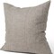 Homeroots 22" Gray Linen Throw Pillow Cover with Texture 608216 - alternate 3