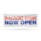 Signmission Discount Store Now Open, 24 Inch x 72 Inch, Vinyl Banner B-72-30546 - alternate 1