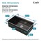 Wrightmaster 30 in. Undermount Single Bowl 20 Gauge Black Stainless Steel Kitchen Sink with Drain ZOR-BL07D331908 - alternate 6