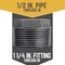 B & K STZ Industries 1-1/4 in. MIP each X 1/2 in. D FIP Black Malleable Iron Hex Bushing 501387 - alternate 5