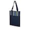 Picnic Time Family Of Brands Vista Outdoor Picnic Blanket & Tote, Blue Stripe Pattern with Navy Blue Exterior 821-00-138-000-0 - alternate 3