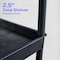 Luxor Utility Cart with Lipped Plastic Shelves, 400 lb Load Capacity, 3 Shelves, 24 in L, 32 in W TC211-B - alternate 5