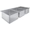 Amgood 16 in. x 20 in. x 12 in. Stainless Steel 3 Compartment Drop-In Sink. NSF AMG SINK DIS S3C-162010-NF-Z - alternate 1
