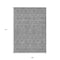 Homeroots 9' X 12' Gray Silver And Charcoal Floral Washable Indoor Outdoor Area Rug 582276 - alternate 3
