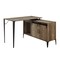Homeroots 48" Brown and Black L Shape Writing Desk 491500 - alternate 2