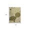Homeroots 4' X 6' Ivory And Green Floral Indoor Outdoor Area Rug 548151 - alternate 4