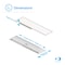 Infibrite 3CCT 1x4 3900 / 5200 / 6500 Lumen 0-10V Adjustable Watt Backlit Panel Light, 4PK IB-020-7-MW-10V-4PK - alternate 5